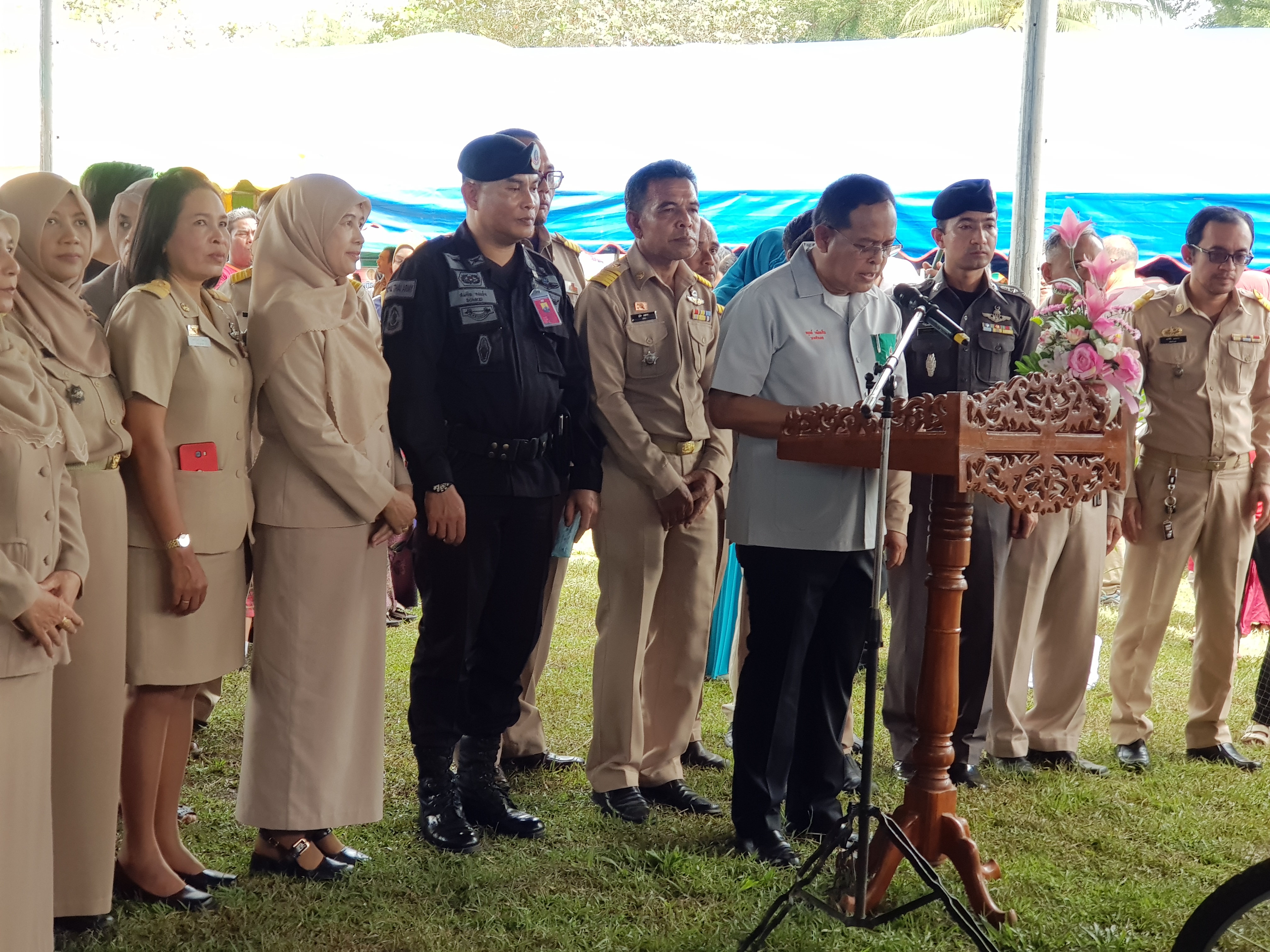 สพจ.ปน.ร่วมกับ สพอ.ยะหริ่ง ร่วมกิจกรรมโครงการจังหวัดเคลื่อนที่อำเภอยะหริ่ง จังหวัดปัตตานี 