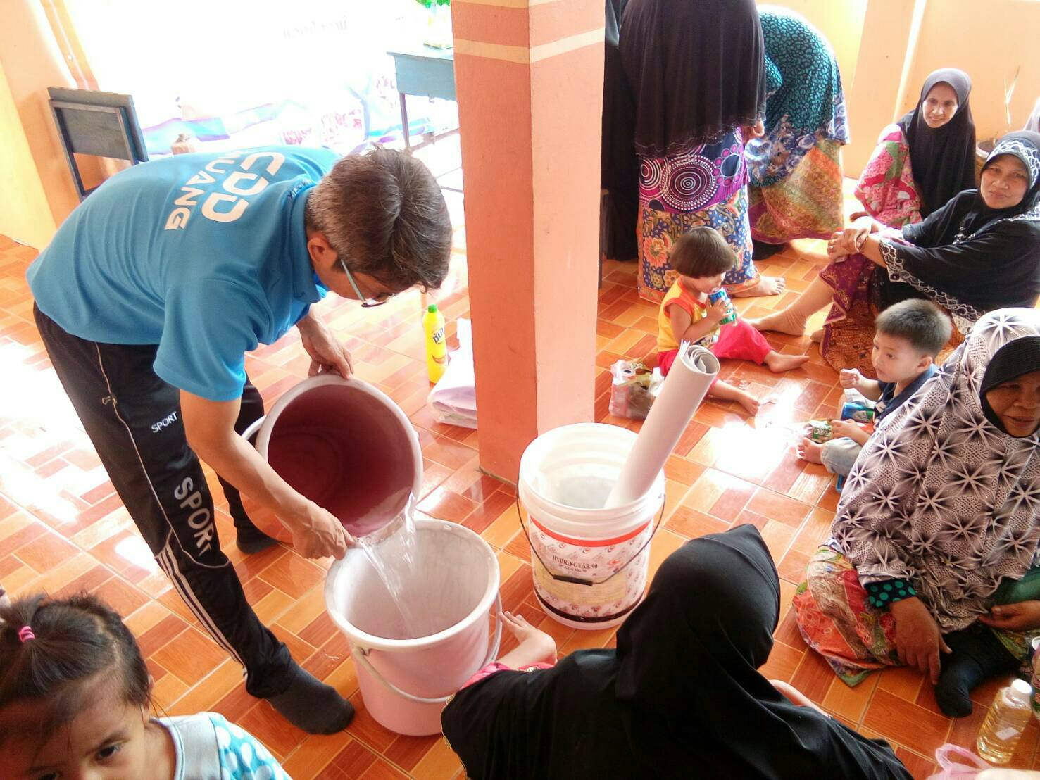 พัฒนากรประจำตำบลกะมิยอจัดกิจกรรมเวทีประชาคมตั้งปณิธานและสัญญาประชาคม (civil society)