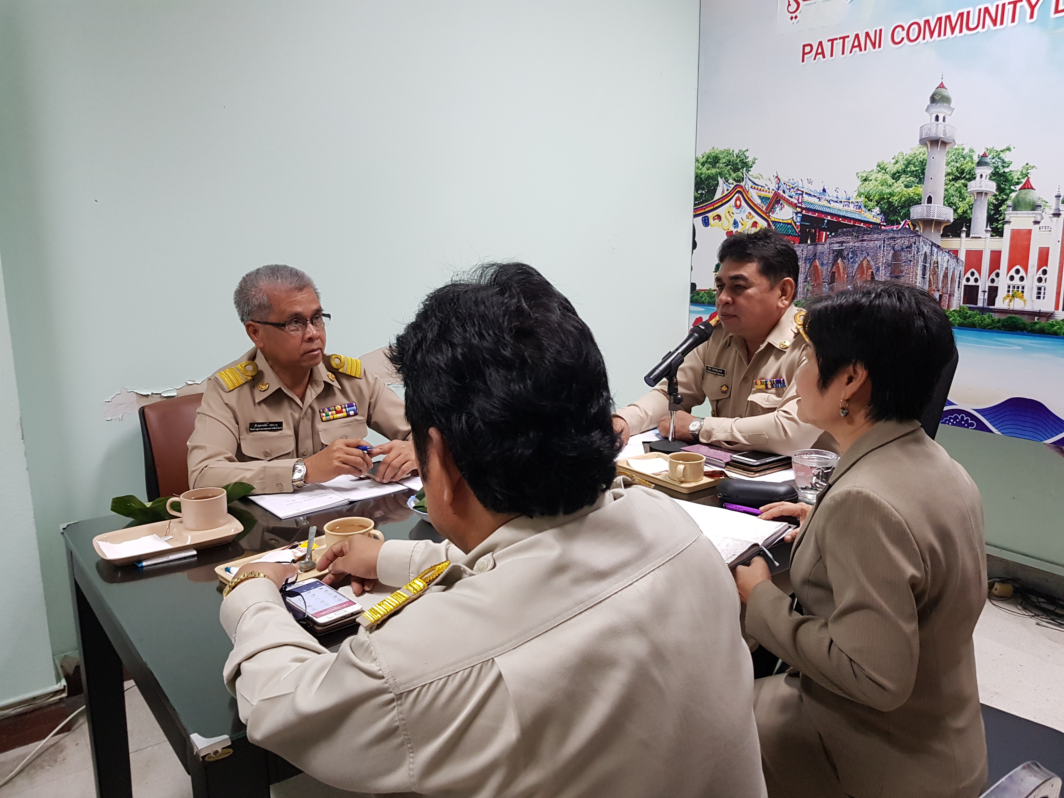 พช.ปัตตานีประชุมมอร์นิ่งบรีฟของทุกสัปดาห์