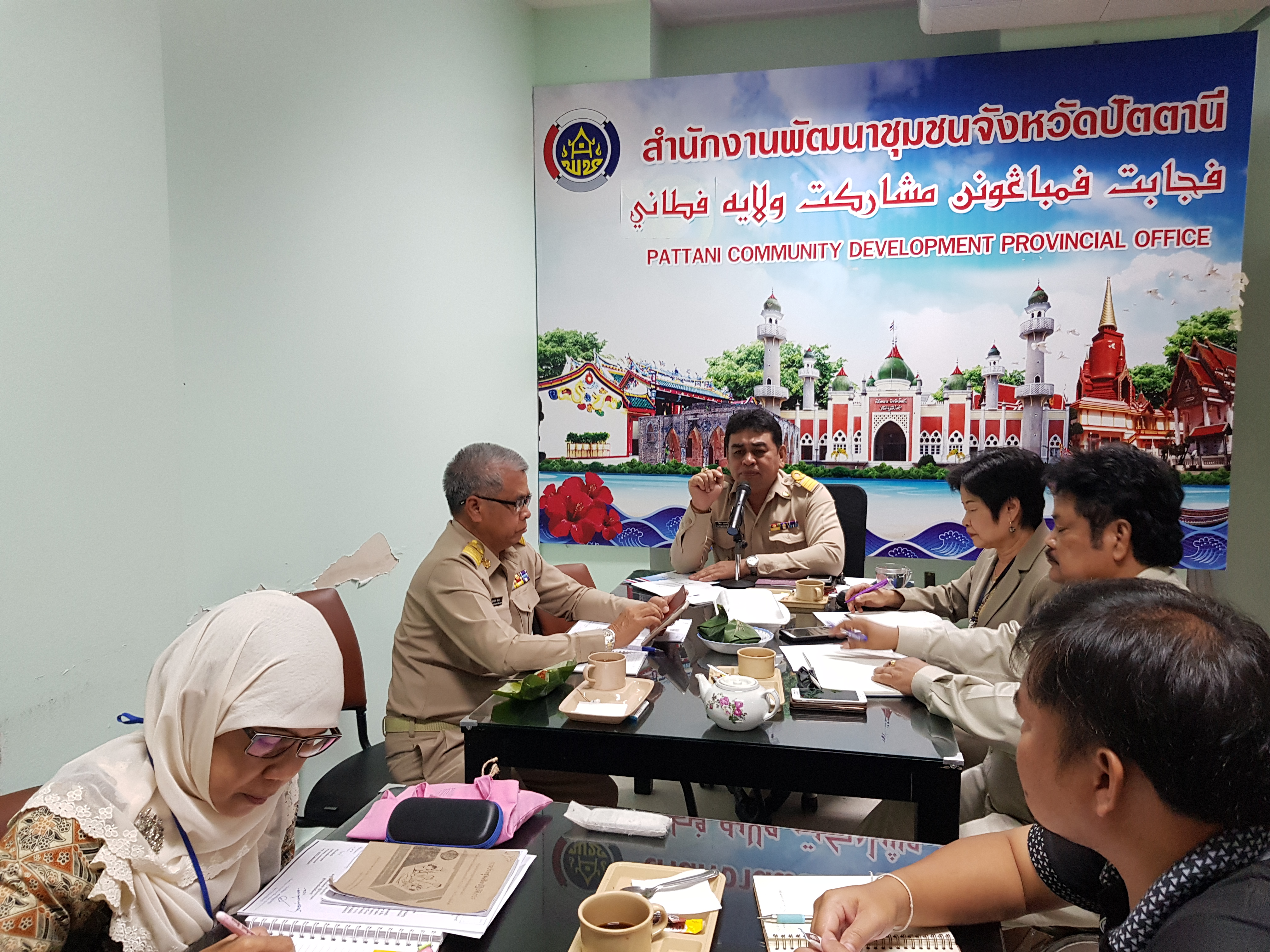 พช.ปัตตานีประชุมมอร์นิ่งบรีฟของทุกสัปดาห์