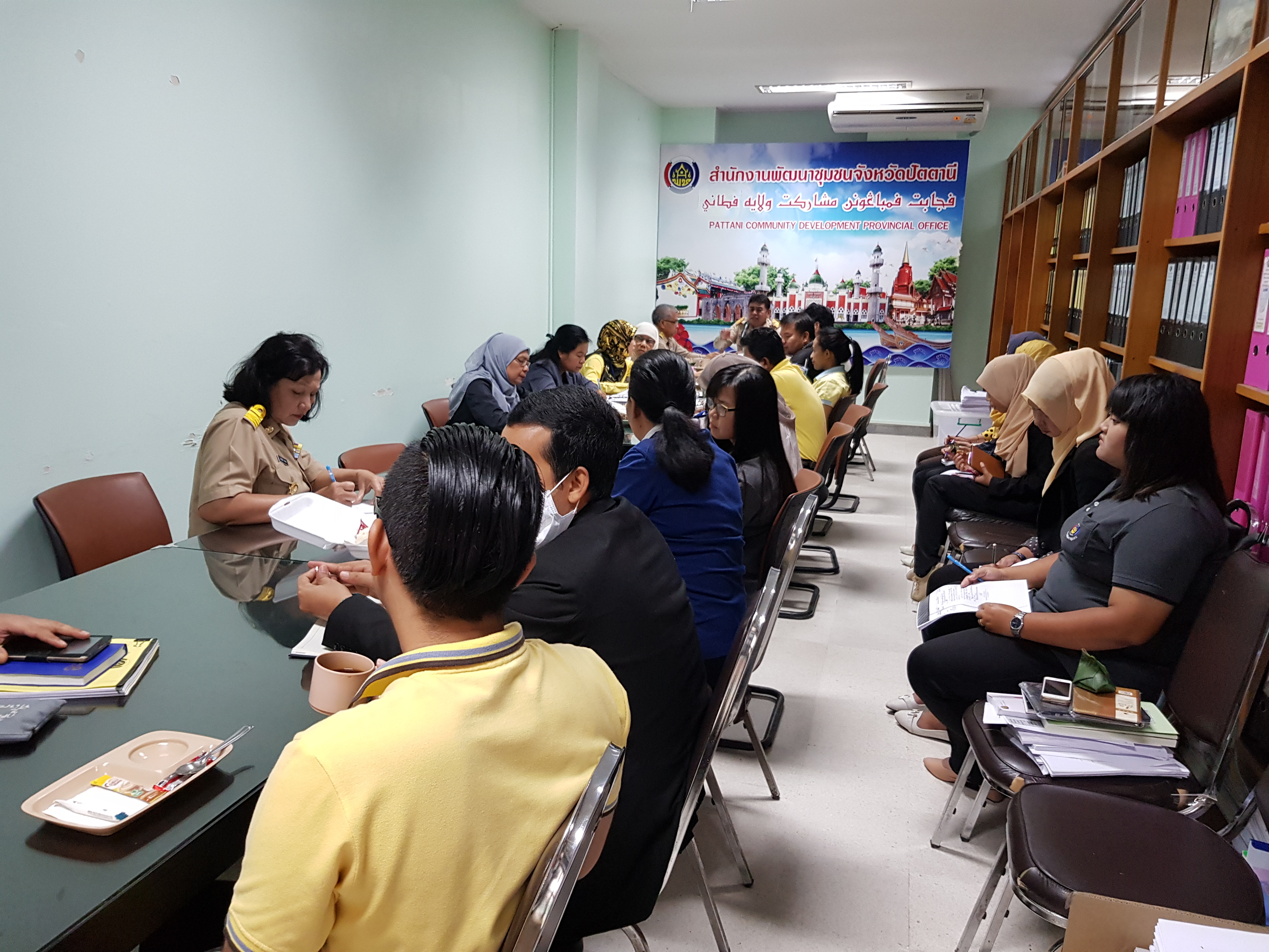 พช.ปัตตานีประชุมมอร์นิ่งบรีฟของทุกสัปดาห์