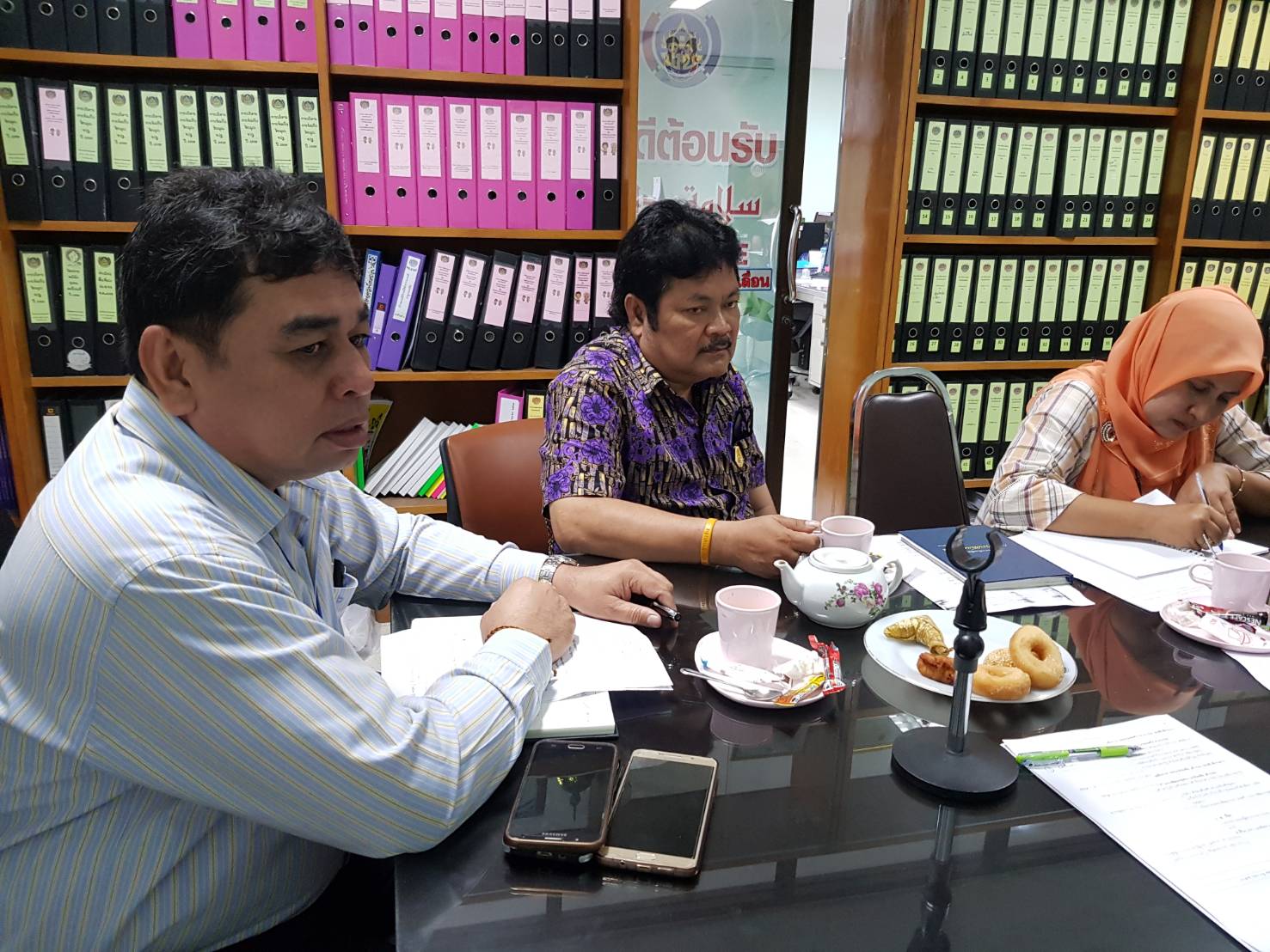 รับฟังการประชุมกรมการพัฒนาชุมชน ครั้งที่ 2/2561 ผ่านระบบคอนเฟอร์เรนซ์