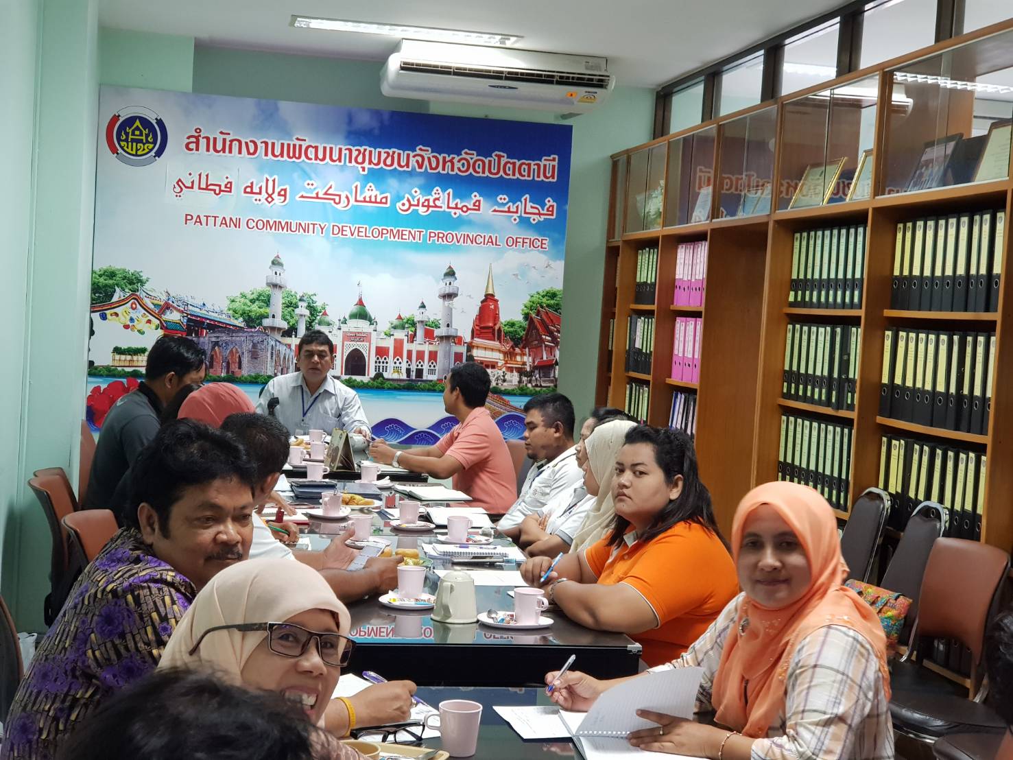 รับฟังการประชุมกรมการพัฒนาชุมชน ครั้งที่ 2/2561 ผ่านระบบคอนเฟอร์เรนซ์