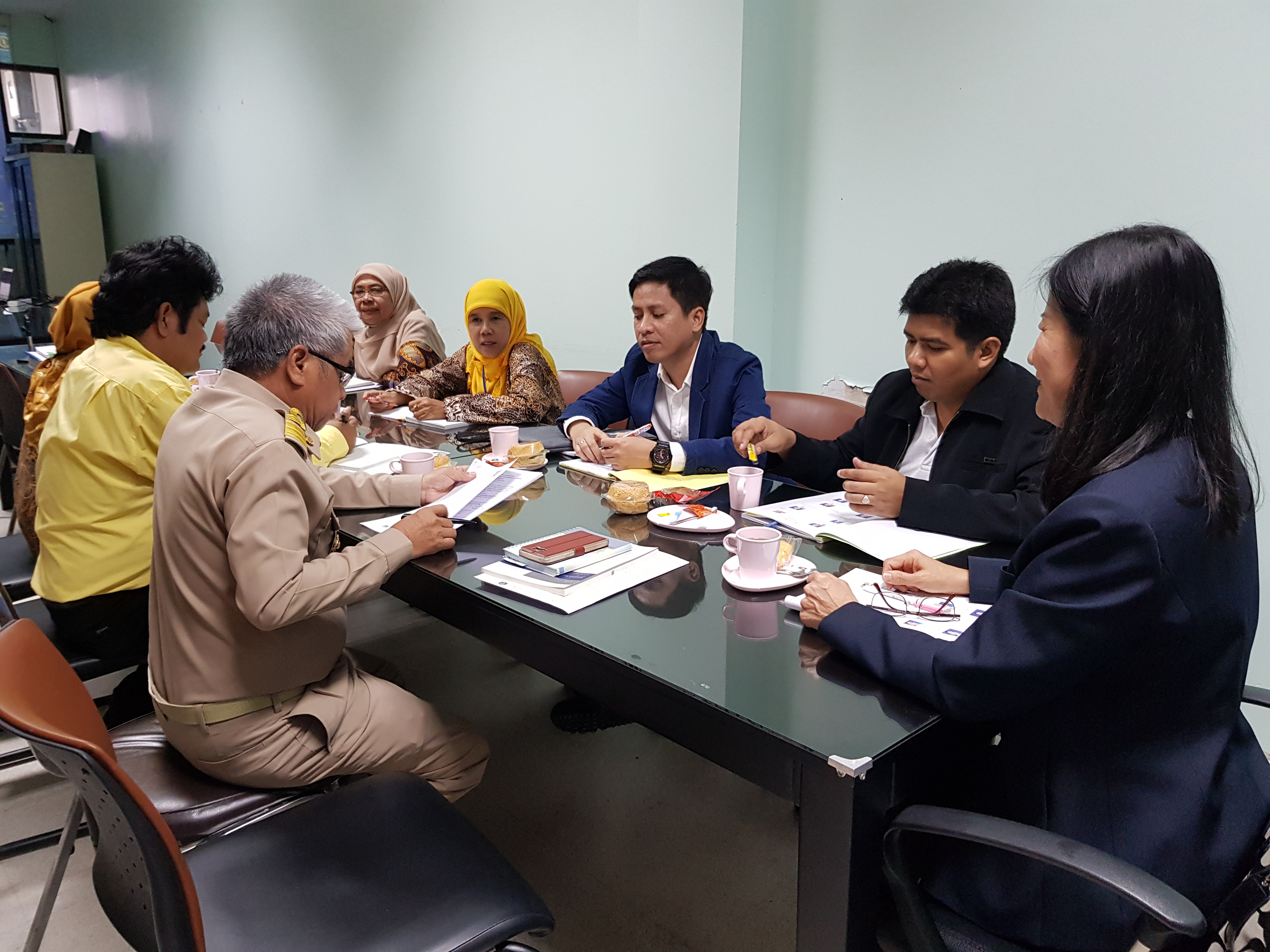 สพจ.ปัตตานี ร่วมต้อนรับ คณะติดตามจากสำนักเสริมสร้างความเข้มแข็งชุมชน กรมการพัฒนาชุมชน