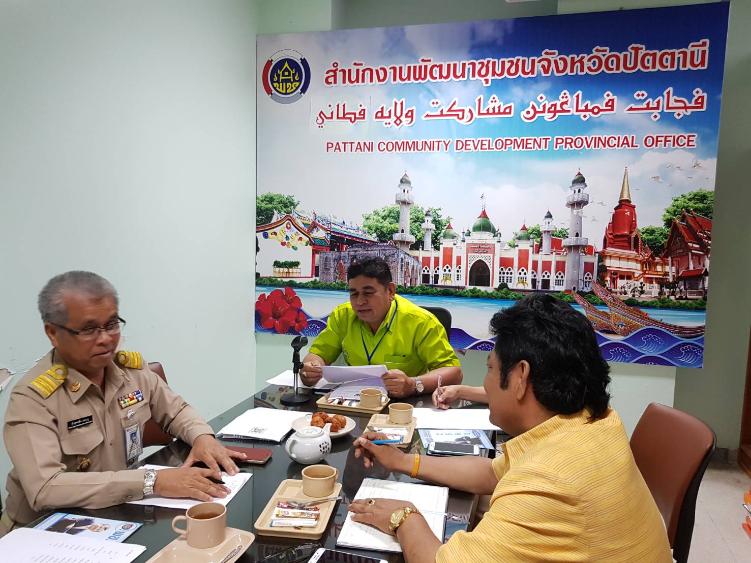 พช.ปัตตานี ประชุมมอร์นิ่งบรีฟของทุกสัปดาห์