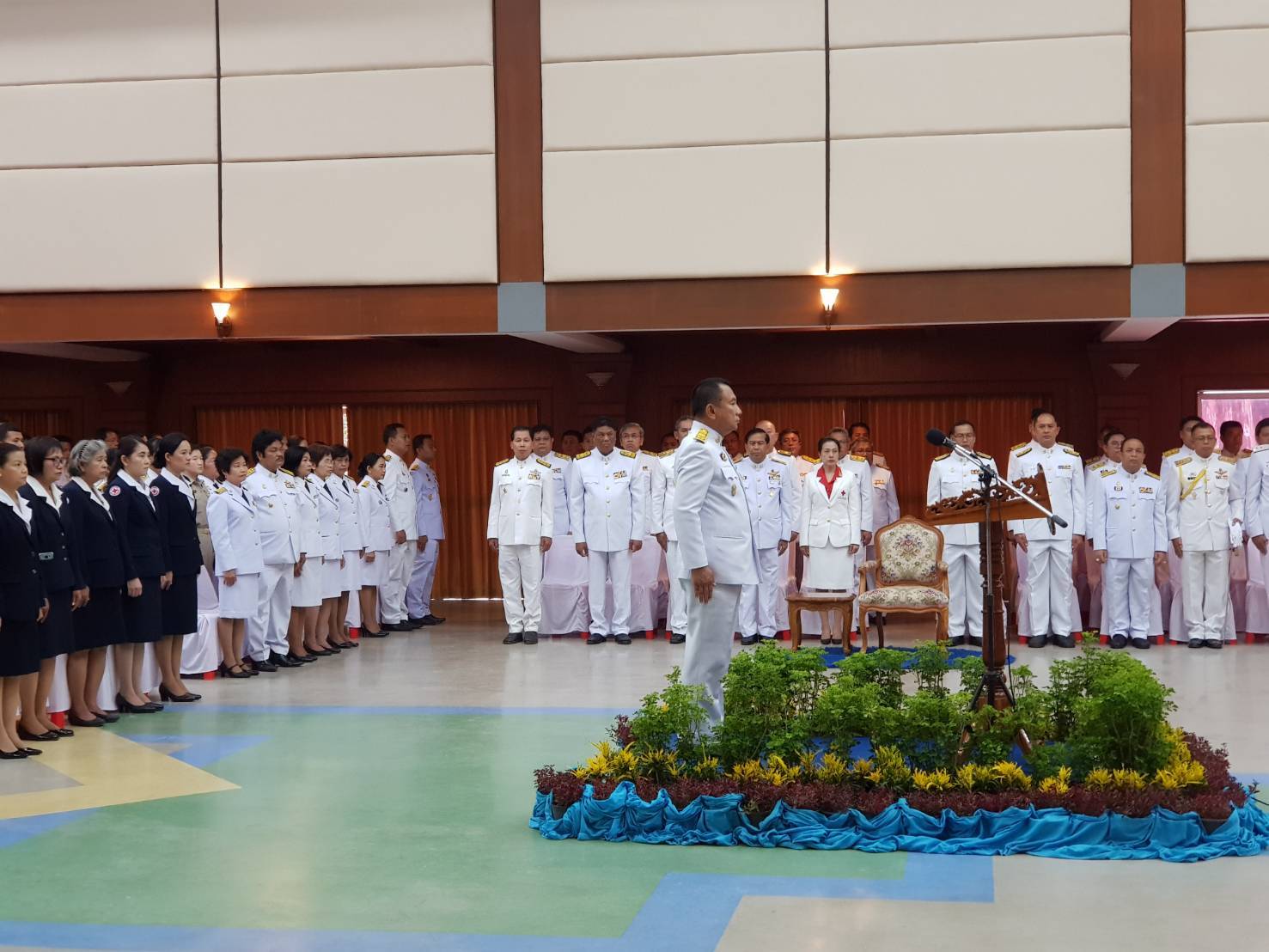 พิธีวางพวงมาลาถวายสักการะเนื่องในวันคล้ายวันสวรรคตสมเด็จพระนเรศวรมหาราช