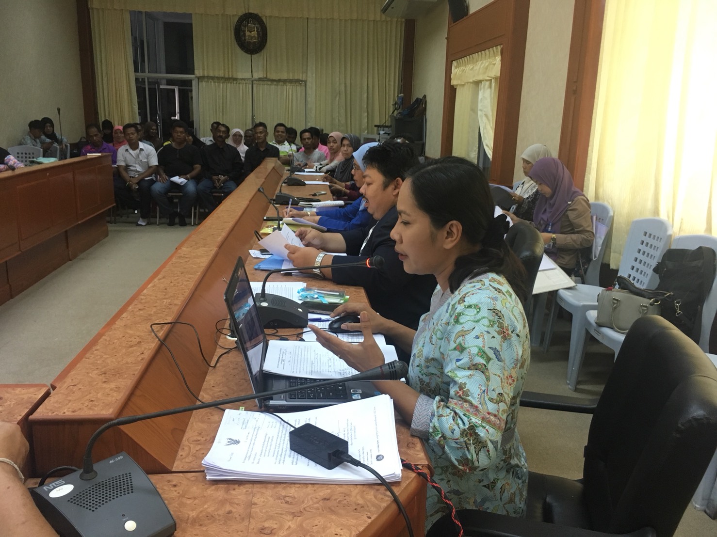 พช.ปัตตานี ขับเคลื่อนโครงการพัฒนาศักยภาพกองทุนแม่ของแผ่นดินในพื้นที่ อ.มายอ จังหวัดปัตตานี กิจกรรมประชุมเครือข่ายกองทุนแม่ของแผ่นดินสัญจร