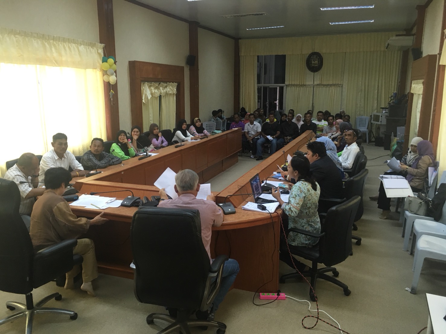 พช.ปัตตานี ขับเคลื่อนโครงการพัฒนาศักยภาพกองทุนแม่ของแผ่นดินในพื้นที่ อ.มายอ จังหวัดปัตตานี กิจกรรมประชุมเครือข่ายกองทุนแม่ของแผ่นดินสัญจร