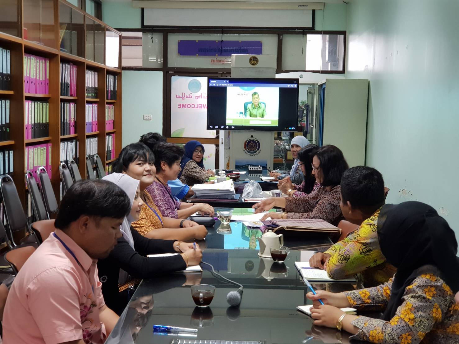 พช.ปัตตานี ร่วมรับฟังการประชุมกรมการพัฒนาชุมชน ครั้งที่ 4/2561 ผ่านระบบคอนเฟอร์เร้น (Conference)