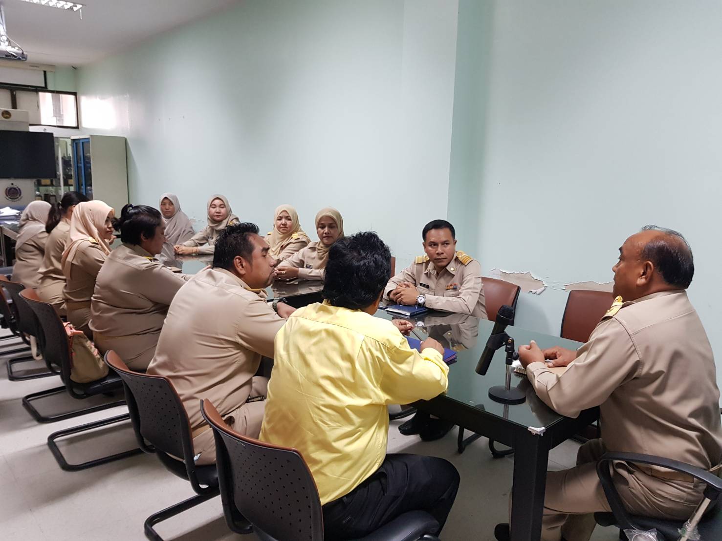 พัฒนาการจังหวัดปัตตานี มอบนโยบายและให้โอวาทแก่นักวิชาการพัฒนาชุมชน ในโอกาสมารายงานตัวปฏิบัติราชการในพื้นที่จังหวัดปัตตานี