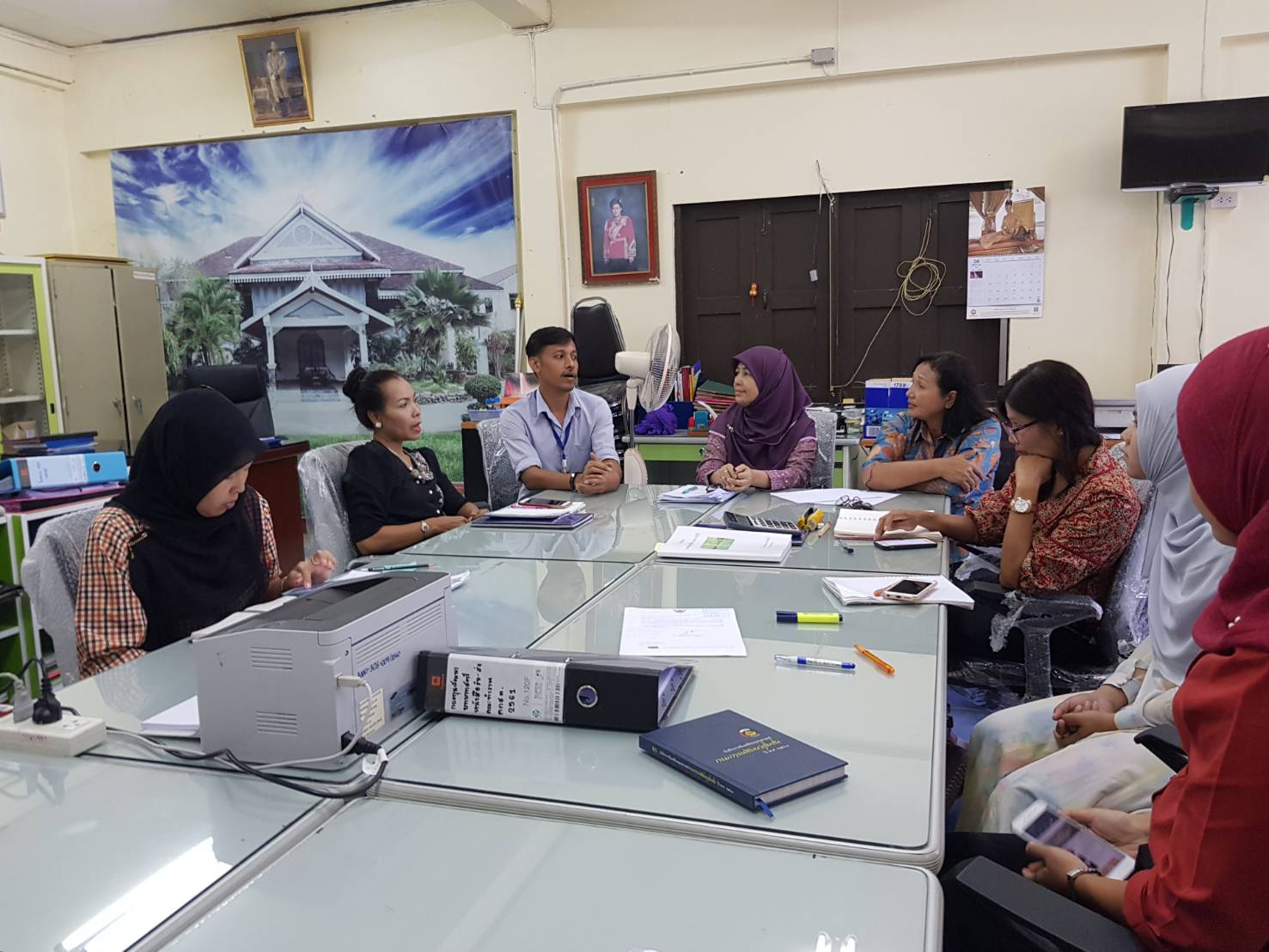 พช.ปัตตานี ลงพื้นที่ อ.ยะหริ่ง ติดตามและเตรียมความพร้อมโครงการการประกวดหมู่บ้านสารสนเทศดีเด่นฯ ประจำปี 2561