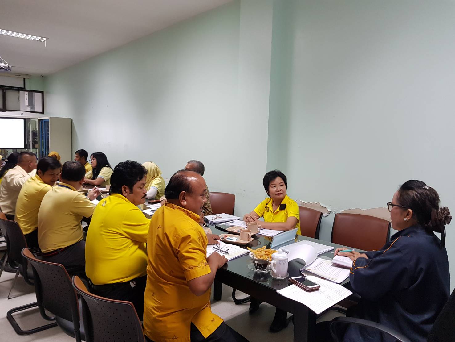 พช.ปัตตานี ประชุมรายงานผลการปฏิบัติงานกิจกรรมและโครงการตามยุทธศาสตร์กรมการพัฒนาชุมชนและยุทธศาสตร์จังหวัดฯ