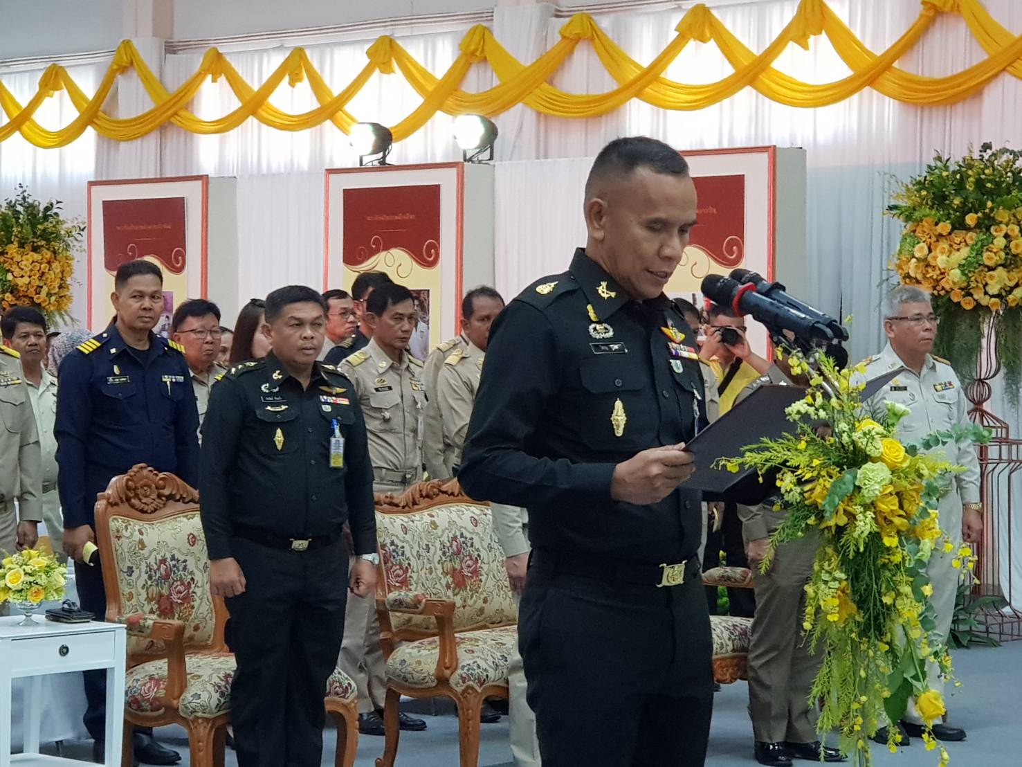 พช.ปัตตานี ร่วมพิธีเปิดนิทรรศการเฉลิมพระเกียรติเนื่องในวันเฉลิมพระชนมพรรษา สมเด็จพระเจ้าอยู่หัว 66 พรรษา 28 กรกฎาคม 2561