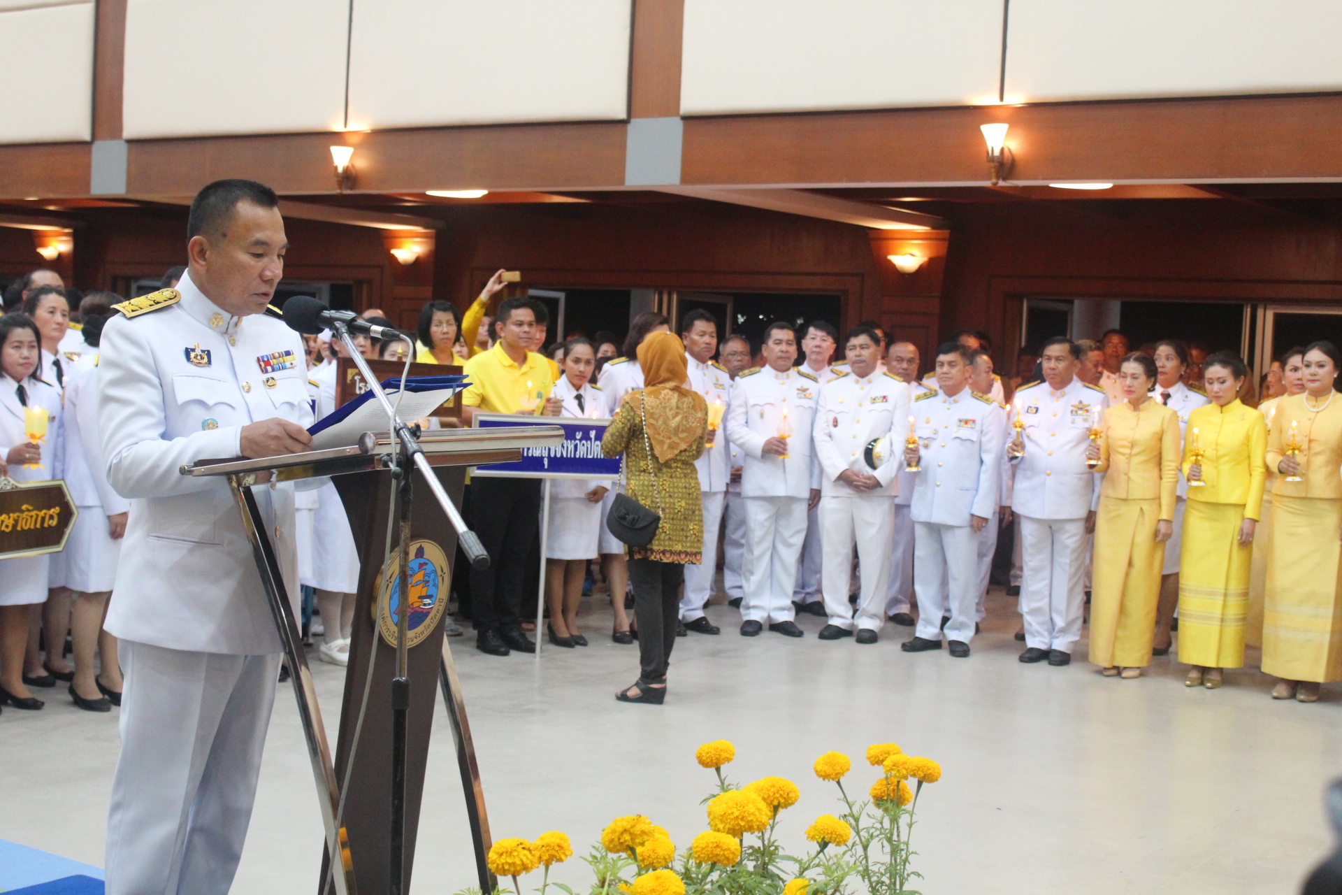 พช.ปัตตานี ร่วมพิธีถวายพระพรชัยมงคลสมเด็จพระเจ้าอยู่หัว เนื่องในวันเฉลิมพระชนมพรรษา 66 พรรษา 28 กรกฎาคม 2561