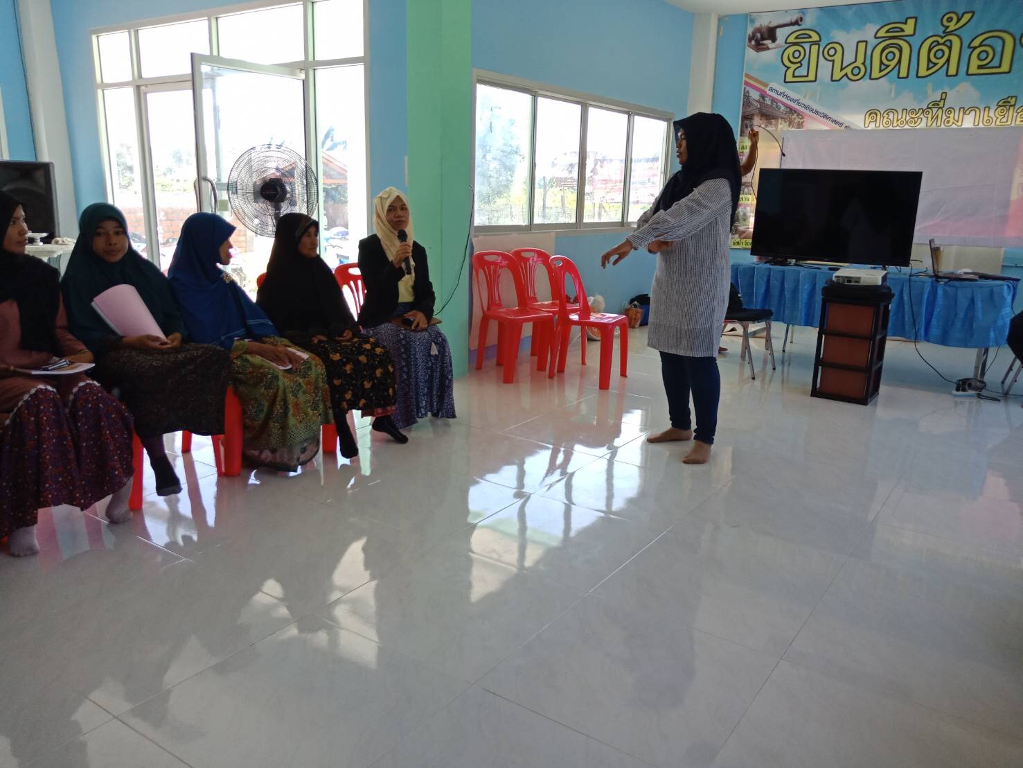 สำนักงานพัฒนาชุมชนจังหวัดปัตตานี ลงพื้นที่อำเภอเมือง และอำเภอสายบุรี ติดตามกลุ่มฯ และสนับสนุนการดำเนินงาน  