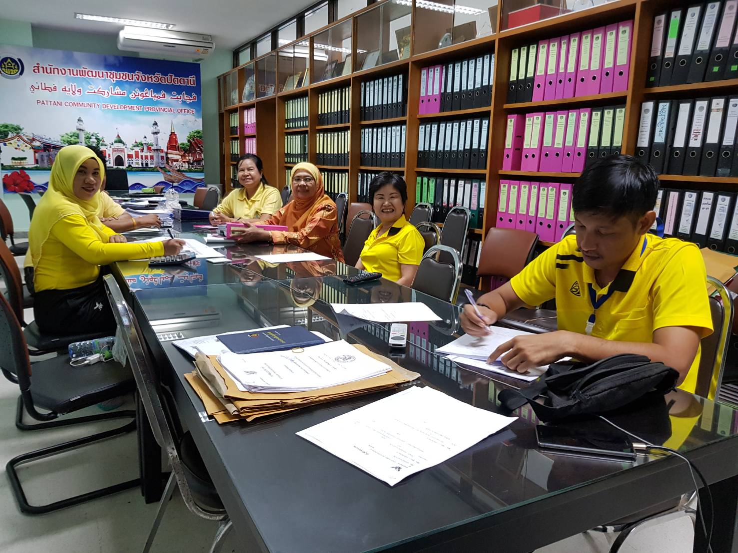 พช.ปัตตานี ร่วมรับฟังการประชุมติดตามเร่งรัดการใช้จ่ายงบประมาณ ประจำปีงบประมาณ พ.ศ. 2561 ของกรมการพัฒนาชุมชน ครั้งที่ 13/2561 ผ่านระบบวีดีโอคอนเฟอร์เร้น