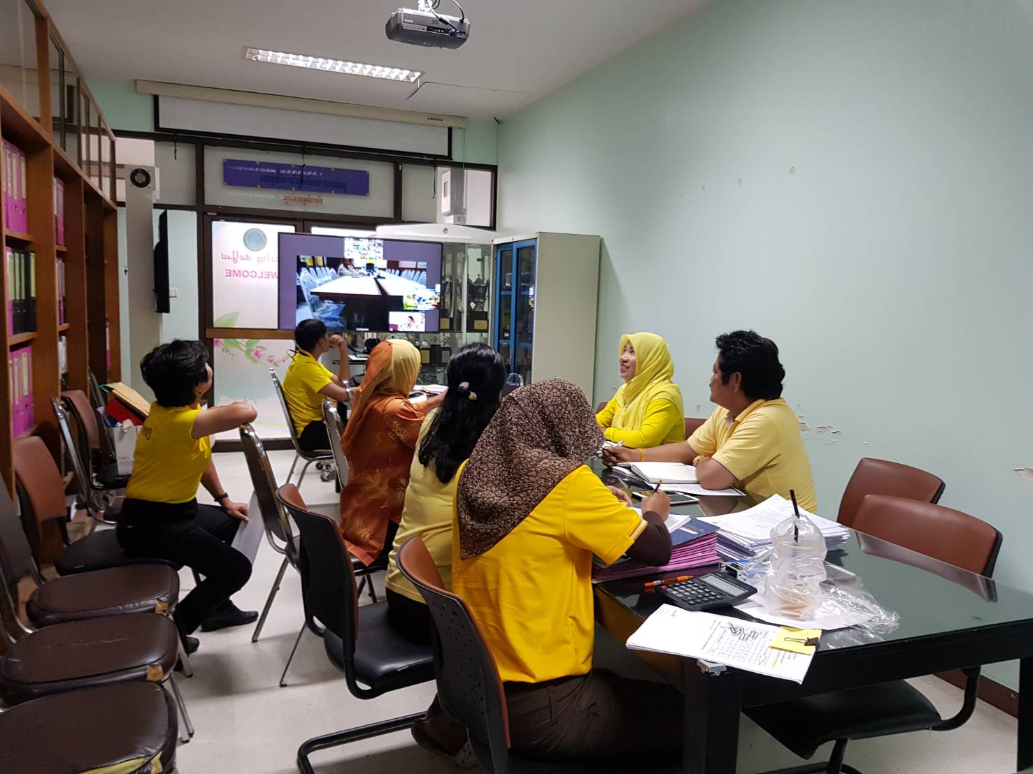 พช.ปัตตานี ร่วมรับฟังการประชุมติดตามเร่งรัดการใช้จ่ายงบประมาณ ประจำปีงบประมาณ พ.ศ. 2561 ของกรมการพัฒนาชุมชน ครั้งที่ 13/2561 ผ่านระบบวีดีโอคอนเฟอร์เร้น