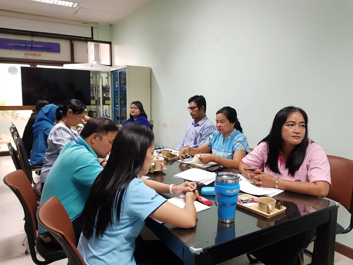 พัฒนาการจังหวัดปัตตานี ประชุมมอร์นิ่งบรีฟเพื่อสรุปงานและวางแผนการดำเนินงานตามยุทธศาสตร์กรมฯ /จังหวัด ประจำปีงบประมาณ พ.ศ.2561