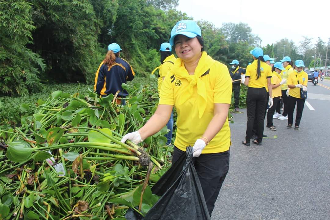 พช.ปัตตานี ร่วมโครงการจิตอาสา หน่วยพระราชทานและประชาชนจิตอาสา “เราทำความ ดี ด้วยหัวใจ” ร่วมกันทำกิจกรรมบำเพ็ญประโยชน์กำจัดวัชพืช