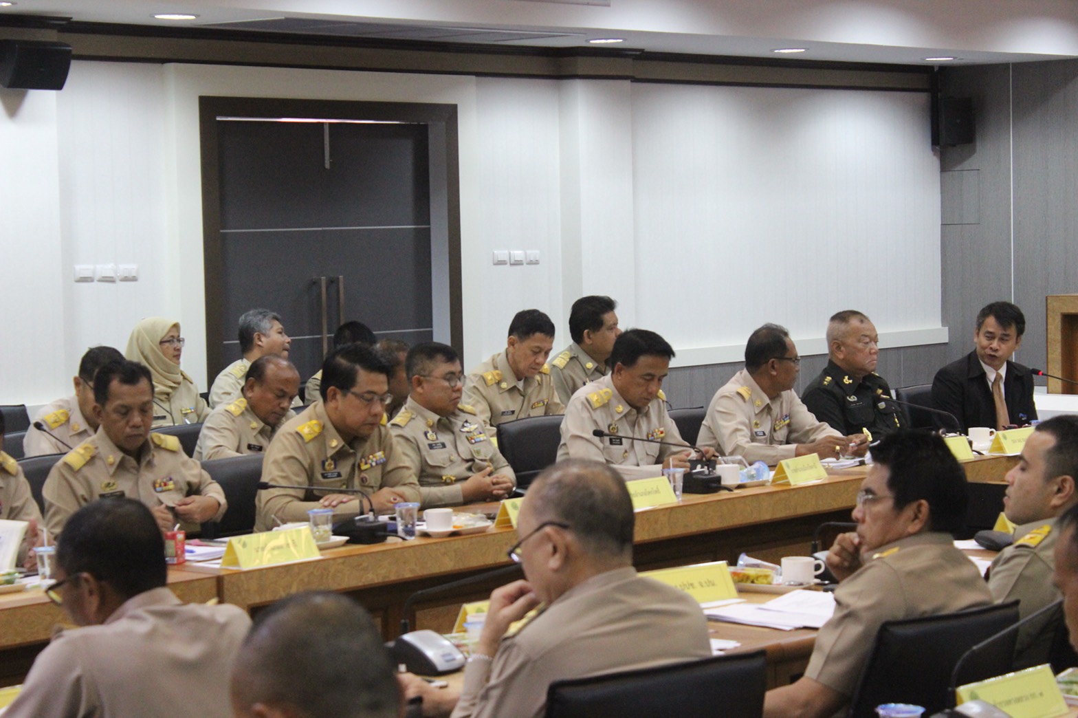 พัฒนาการจังหวัดปัตตานี ร่วมประชุมคณะกรมการจังหวัด หัวหน้าส่วนราชการฯ ครั้งที่ 10/2561 ประจำเดือนตุลาคม 2561