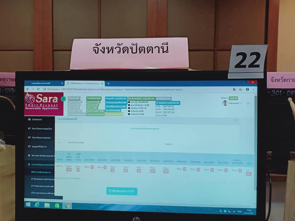 “พช.ปัตตานี เข้าร่วมโครงการการใช้งานโปรแกรมระบบ SARA”