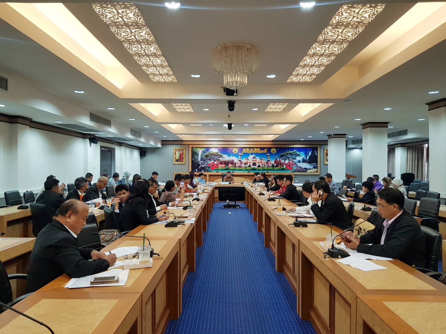 พัฒนาการจังหวัดปัตตานี ร่วมประชุมชี้แจงรายละเอียดโครงการตามแผนปฏิบัติราชการประจำปีงบประมาณ พ.ศ. 2563 กลุ่มจังหวัดภาคใต้ชายแดน