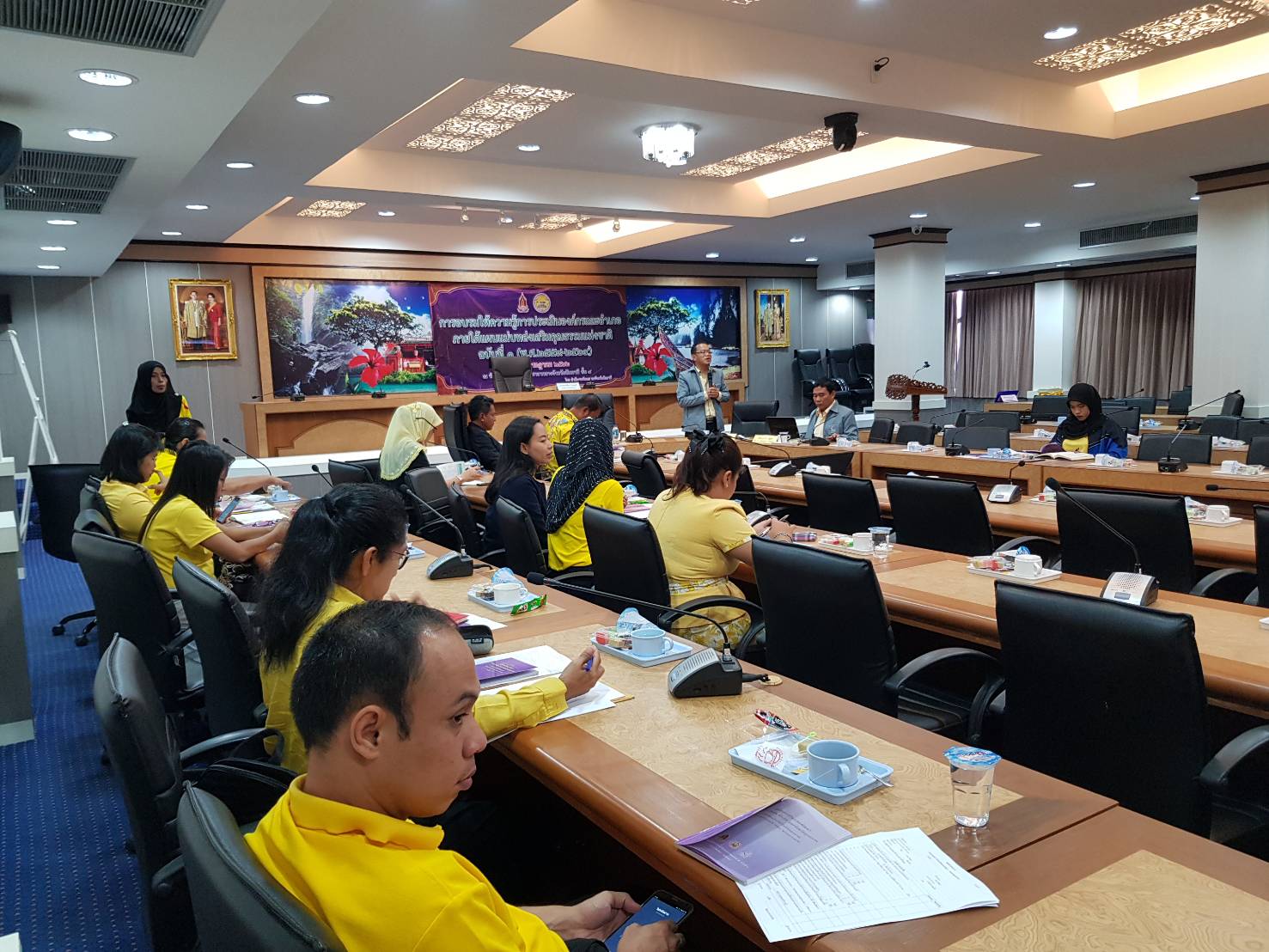 สนง.พัฒนาชุมชนจังหวัดปัตตานี ร่วมประเมินองค์กร และจังหวัดคุณธรรม ตามแผนแม่บทส่งเสริมคุณธรรมแห่งชาติ