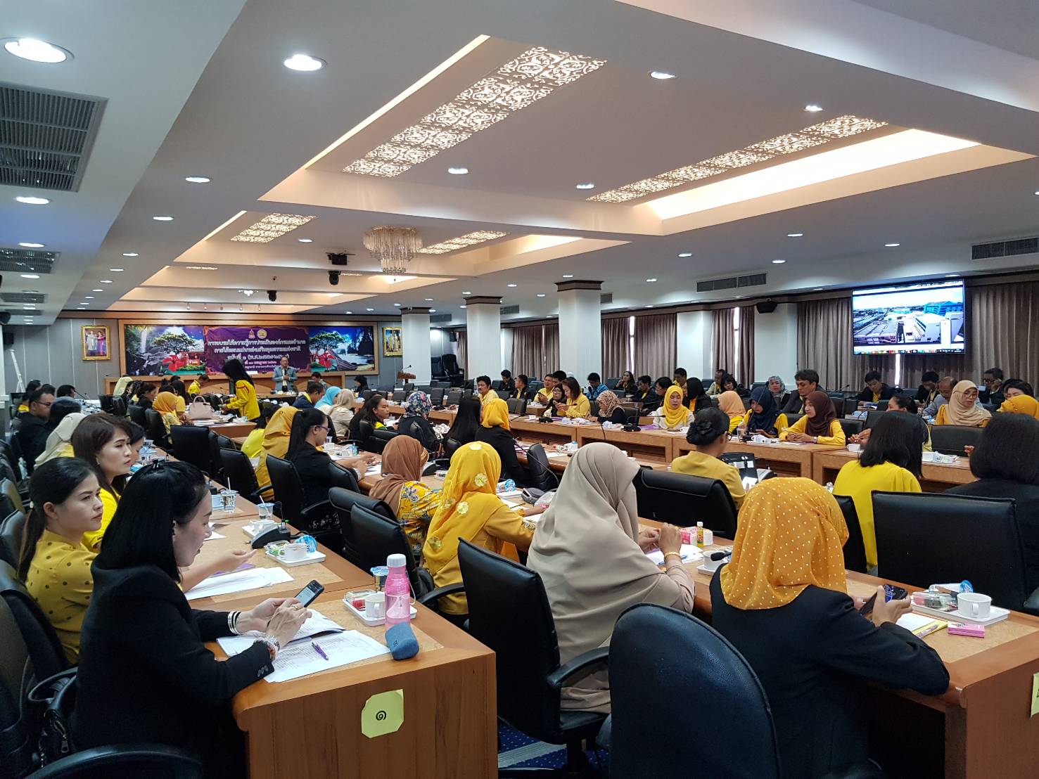 สนง.พัฒนาชุมชนจังหวัดปัตตานี ร่วมประเมินองค์กร และจังหวัดคุณธรรม ตามแผนแม่บทส่งเสริมคุณธรรมแห่งชาติ