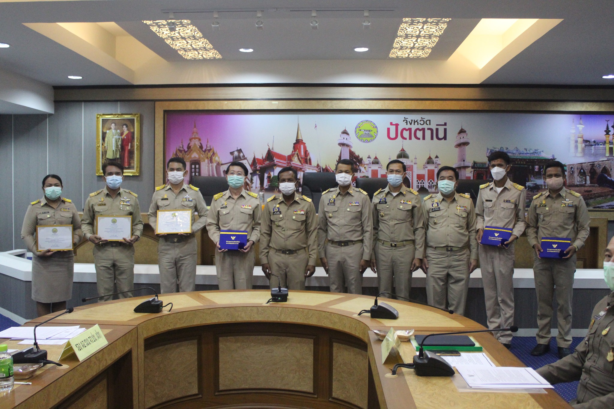 พัฒนาการจังหวัดปัตตานี เข้าร่วมประชุมคณะกรมการจังหวัด หัวหน้าส่วนราชการ ครั้งที่ 5/2564 ประจำเดือนพฤษภาคม 2564