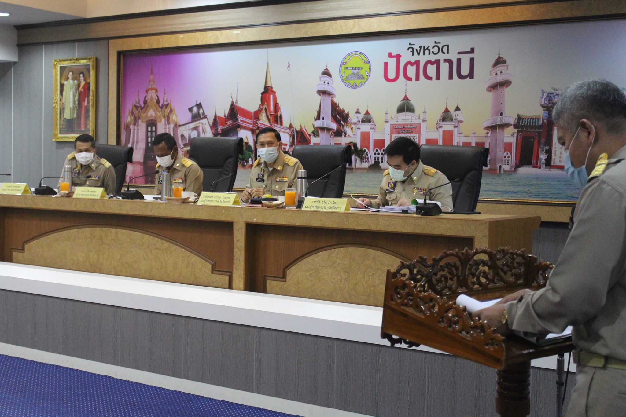 พัฒนาการจังหวัดปัตตานี เข้าร่วมประชุมคณะกรมการจังหวัด หัวหน้าส่วนราชการ ครั้งที่ 5/2564 ประจำเดือนพฤษภาคม 2564