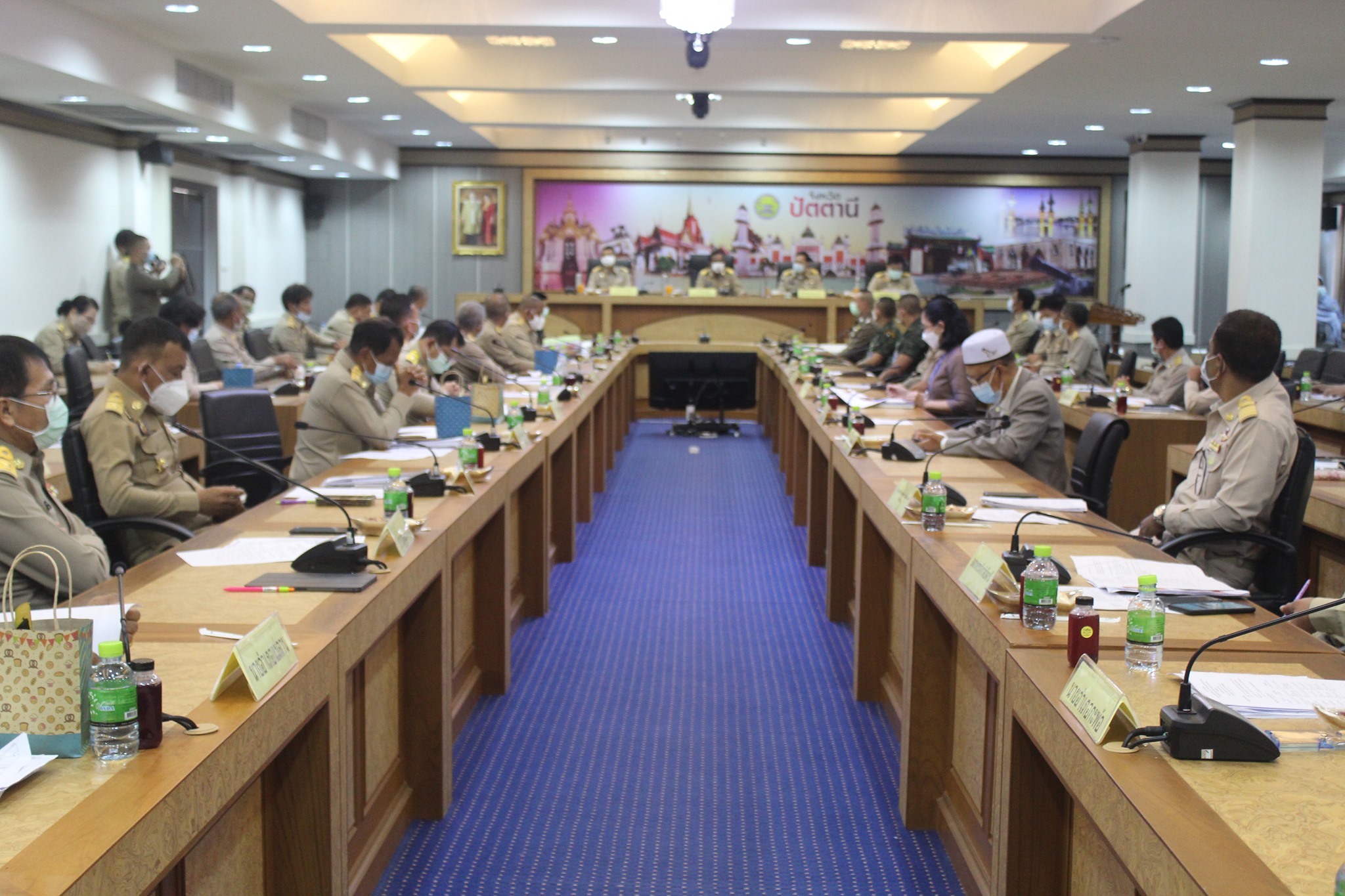 พัฒนาการจังหวัดปัตตานี เข้าร่วมประชุมคณะกรมการจังหวัด หัวหน้าส่วนราชการ ครั้งที่ 5/2564 ประจำเดือนพฤษภาคม 2564