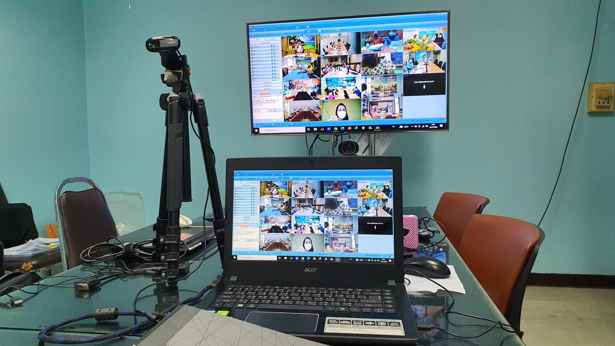 ประชุมออนไลน์ วันที่2 พช.ปัตตานี ร่วมประชุมเชิงปฏิบัติการคณะกรรมการพัฒนาสตรีภาค (กพสภ.) 14จังหวัดภาคใต้ ผ่านระบบออนไลน์ ด้วยโปรแกรม SessionCall