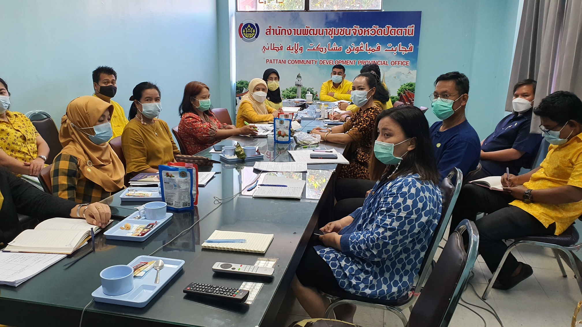 รับฟังการประชุมกรมการพัฒนาชุมชน ครั้งที่ 6/2564 ผ่านระบบวีดิทัศน์ทางไกล ( Video Conference )