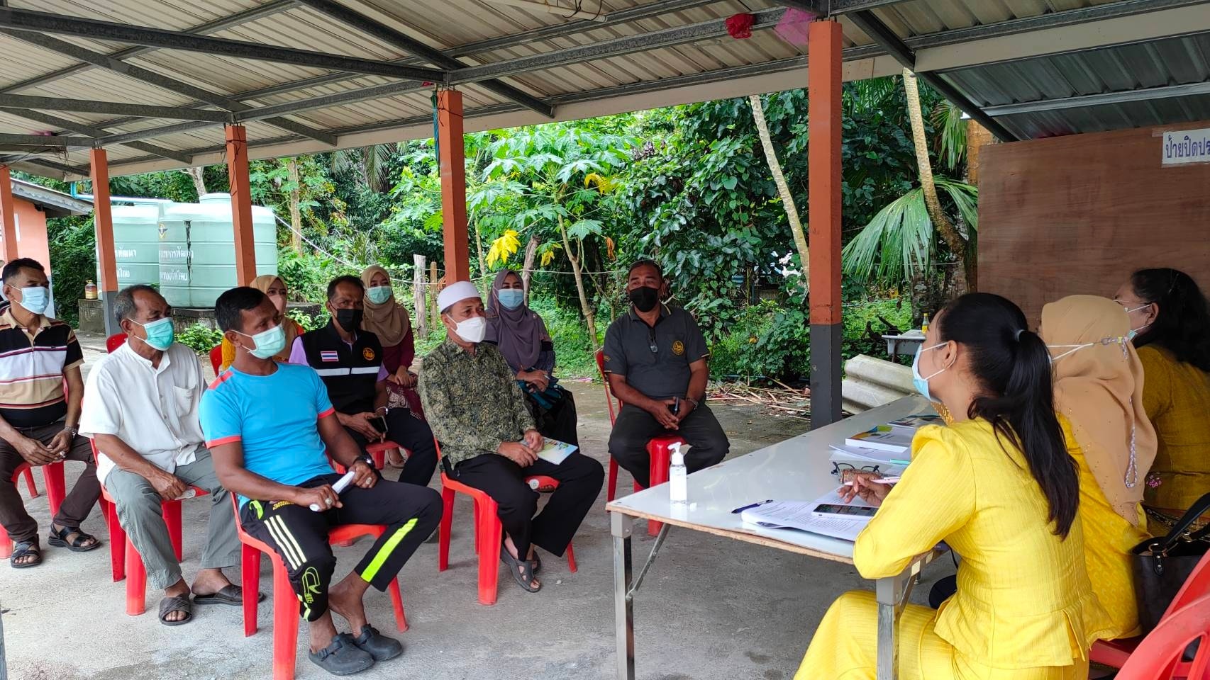 พัฒนาชุมชนปัตตานี เยี่ยมชมและตรวจเยี่ยมการดำเนินงานด้านการจัดทำข้อมูลและสารสนเทศชุมชน