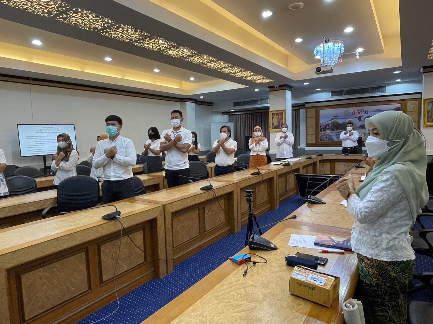 พัฒนาชุมชนจังหวัดปัตตานี Just Say No! แสดงเจตนารมณ์ต่อต้านการทุจริต