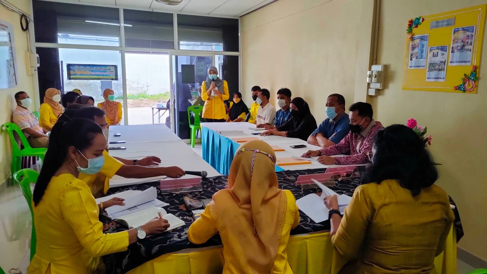 พัฒนาชุมชนปัตตานี เยี่ยมชมและตรวจเยี่ยมการดำเนินงานด้านการจัดทำข้อมูลและสารสนเทศชุมชน