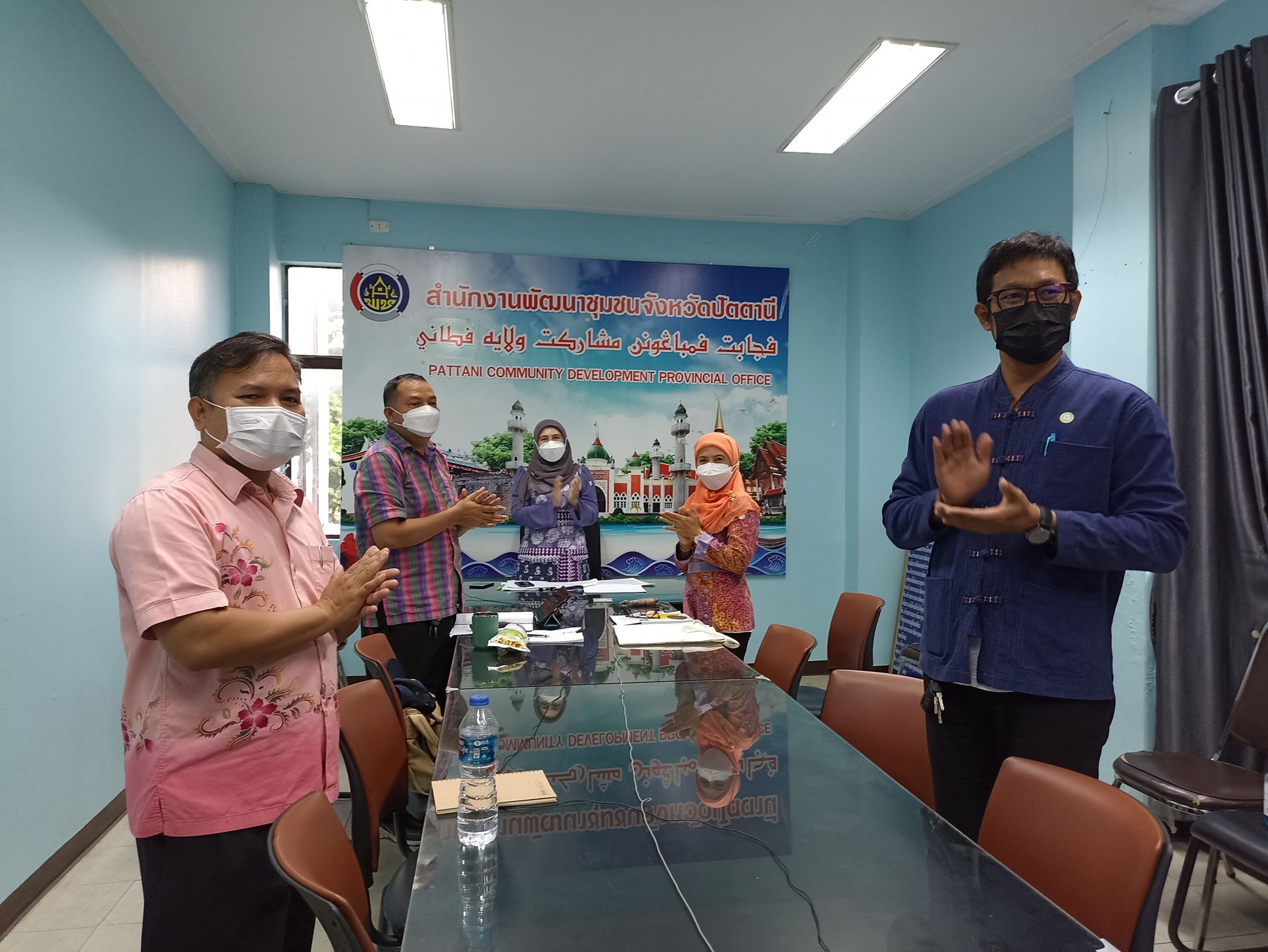 พช.ปัตตานี ร่วมประชุมกรมการพัฒนาชุมชน ประจำเดือนกุมภาพันธ์ ผ่านระบบการประชุมทางไกล (Video Conference) 76 จังหวัดทั่วประเทศ