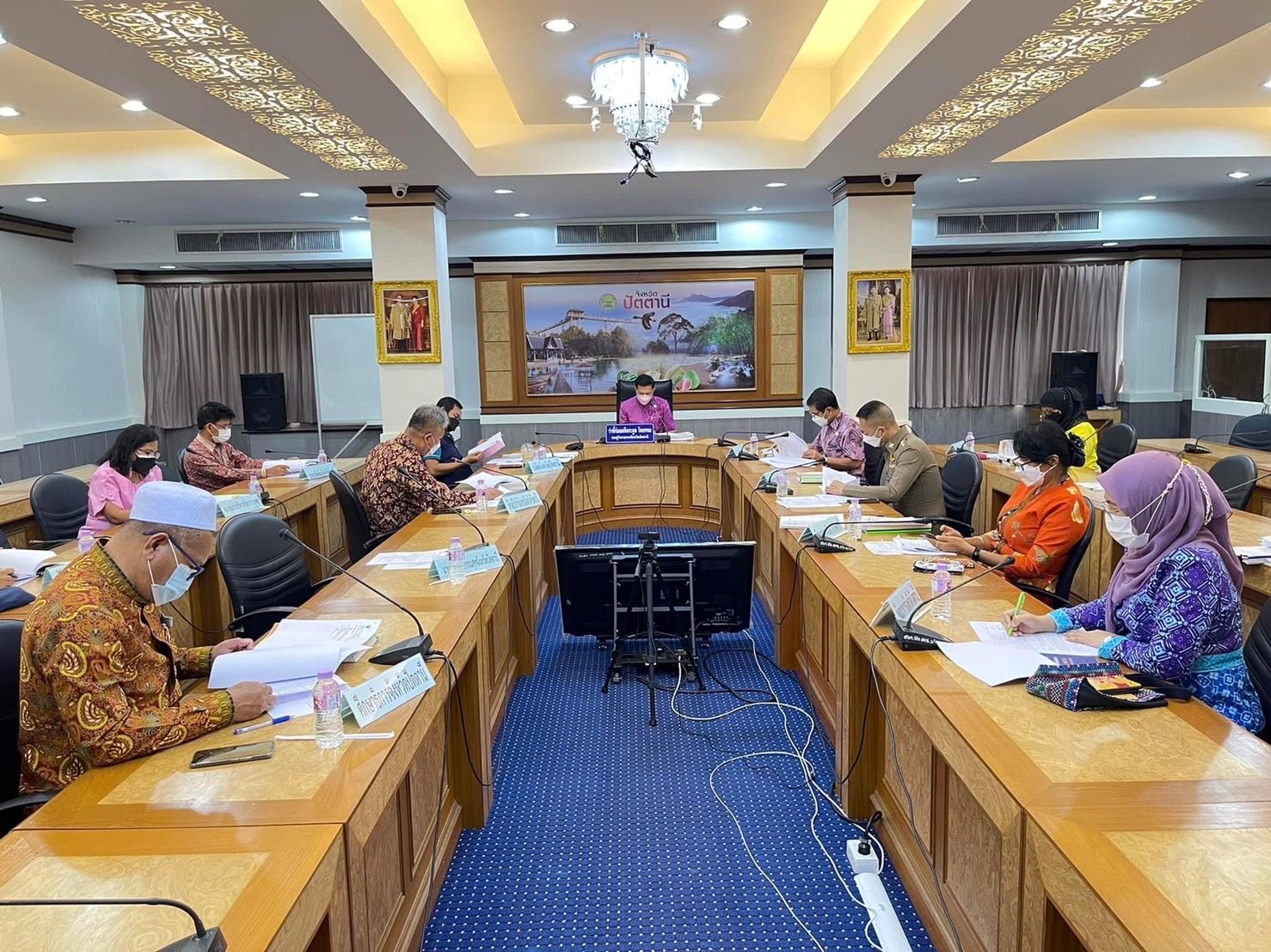 ประชุมพิจารณาคัดเลือกผู้ที่มีผลงานดีเด่น จังหวัดชายแดนภาคใต้ ประจำปี 2564 ของจังหวัดปัตตานี