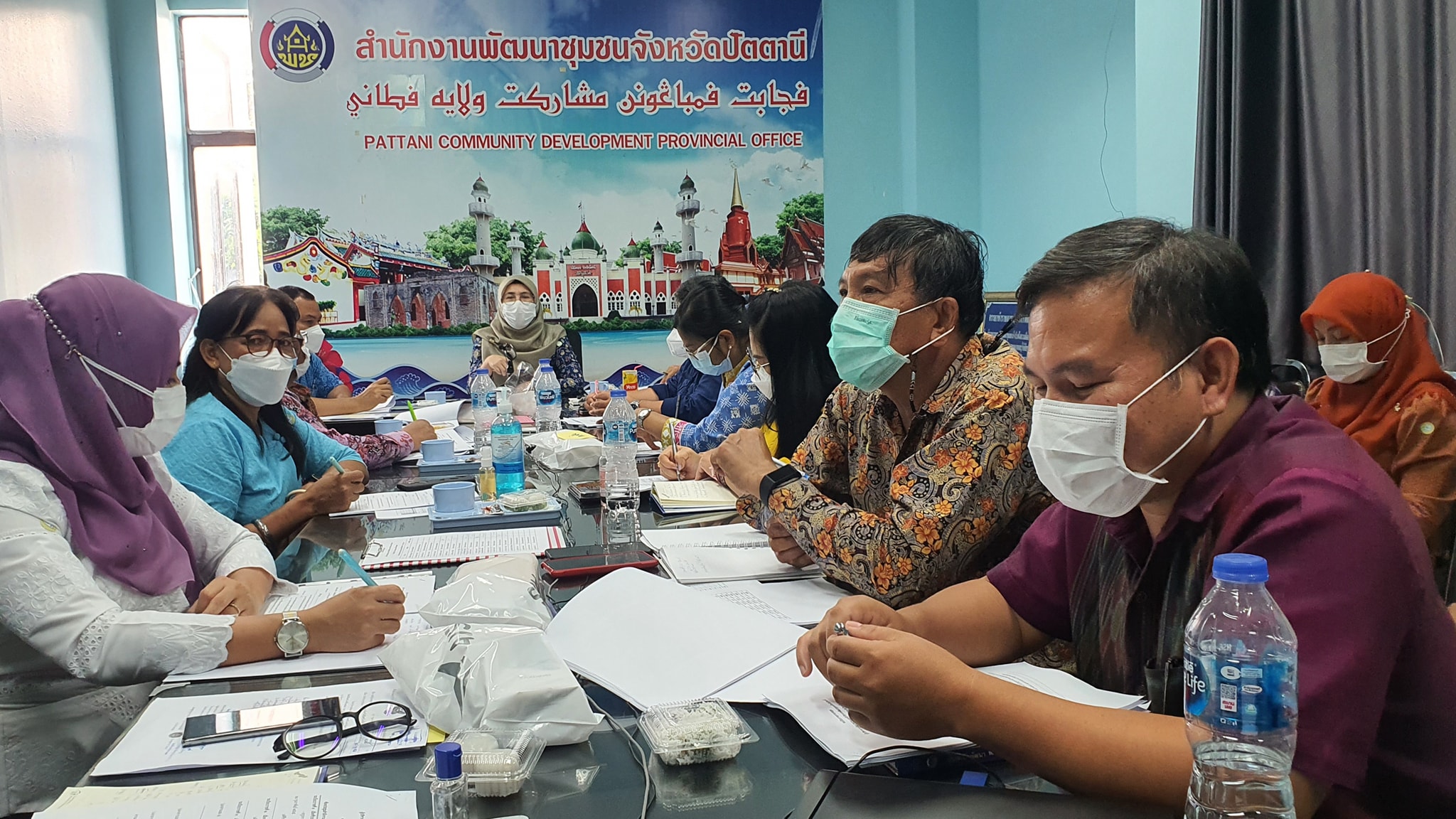 พัฒนาชุมชนจังหวัดปัตตานี ติดตามสนับสนุนพื้นที่ขับเคลื่อนงานพัฒนาชุมชน ปีงบประมาณ พ.ศ.2565