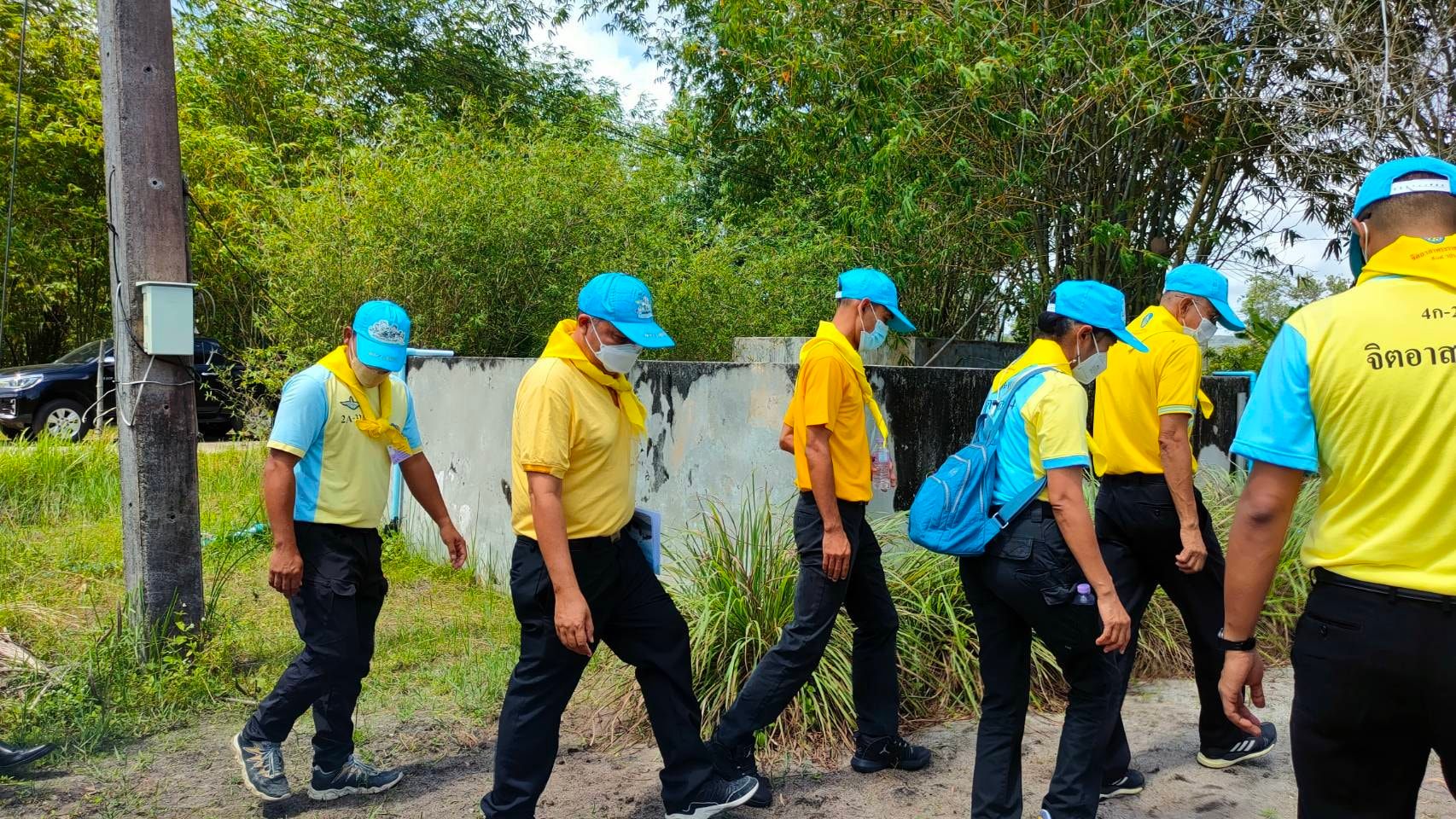 พช.ปัตตานี ลงพื้นที่เยี่ยมชมการดำเนินงานฟาร์มตัวอย่างในสมเด็จพระนางเจ้าสิริกิติ์ พระบรมราชินีนาถ ต้านภัยโควิด-19 บ้านแป้น อำเภอสายบุรี