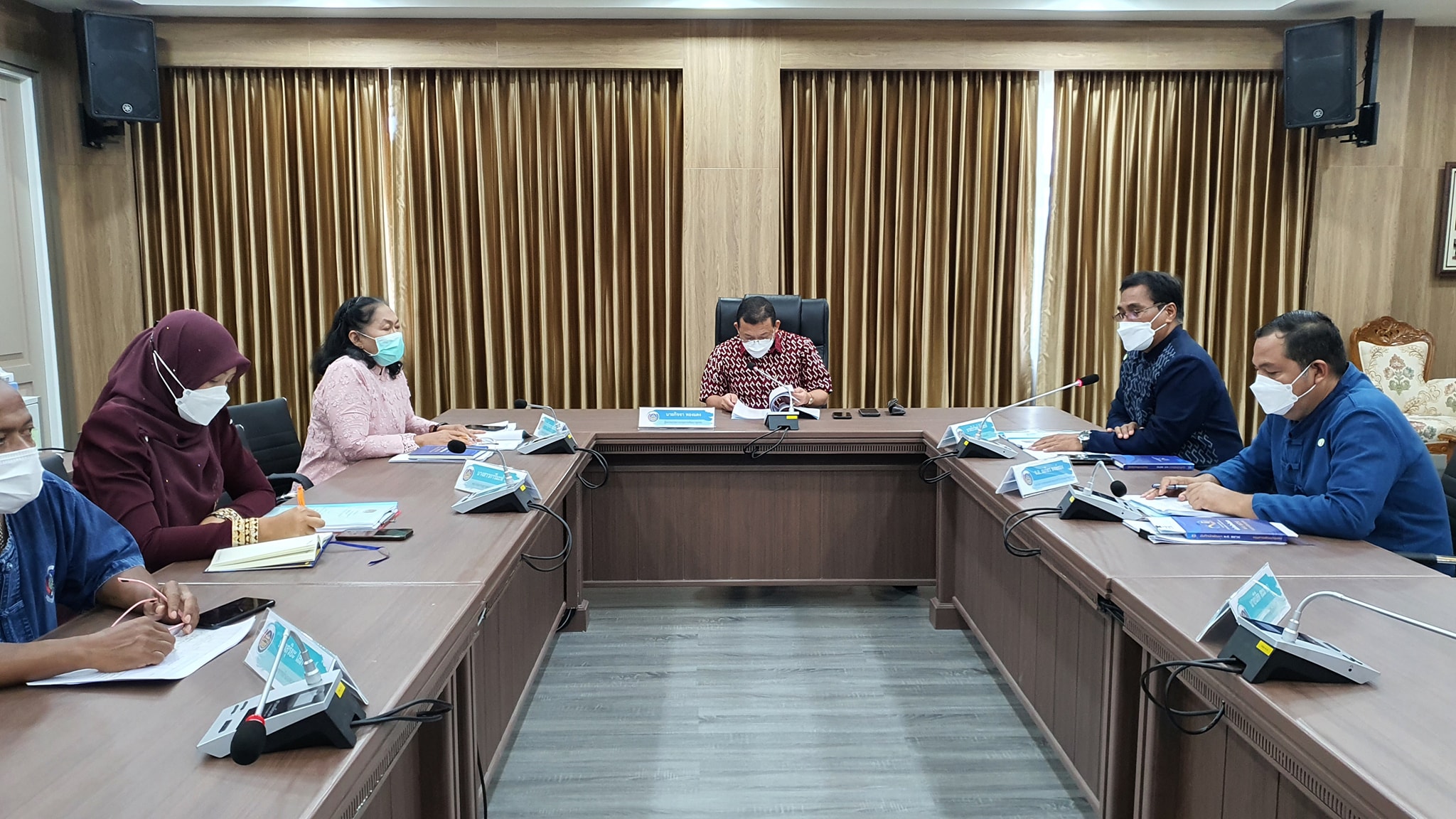 พช.ปัตตานี รายงานผลการดำเนินงานกิจกรรมพัฒนาชุมชนและการปฏิบัติราชการ ตามประเด็นการตรวจราชการกรมการพัฒนาชุมชน ปีงบประมาณ พ.ศ.2565