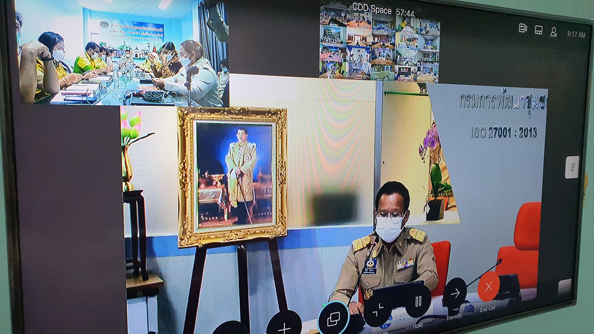 พช.ปัตตานี ร่วมประชุมกรมการพัฒนาชุมชน ประจำเดือนพฤษภาคม ผ่านระบบการประชุมทางไกล (Video Conference) 76 จังหวัดทั่วประเทศ