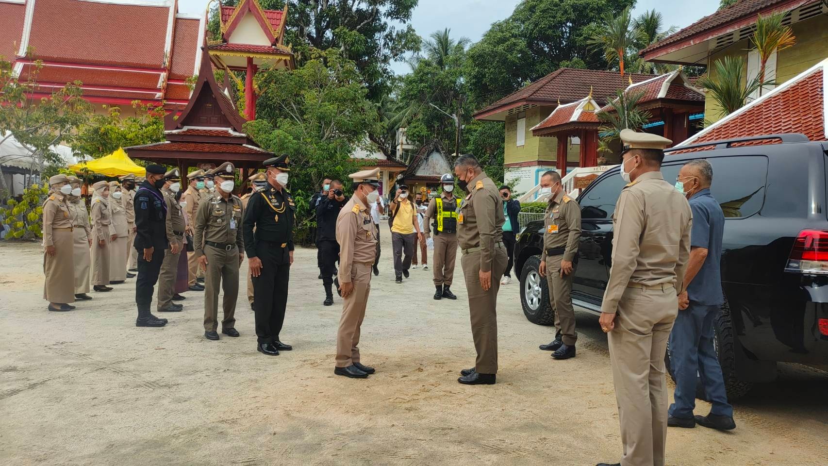 พช.ปัตตานี ร่วมต้อนรับ นายพลากร สุวรรณรัฐ องคมนตรี และคณะฯ ในโอกาสเดินทางมาปฏิบัติภารกิจในพื้นที่จังหวัดปัตตานี